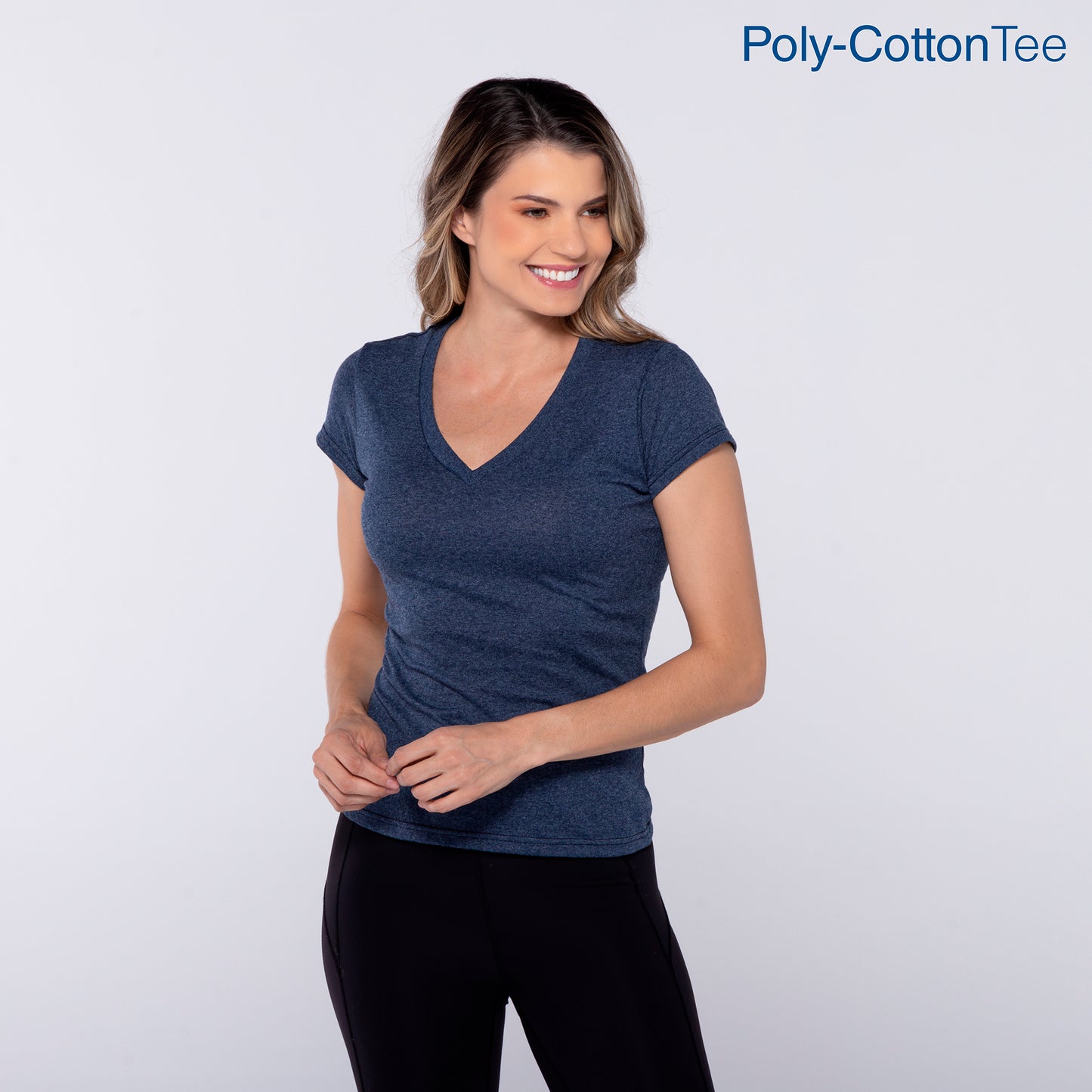 Women’s V-Neck Short Sleeve Silhouette T-Shirt