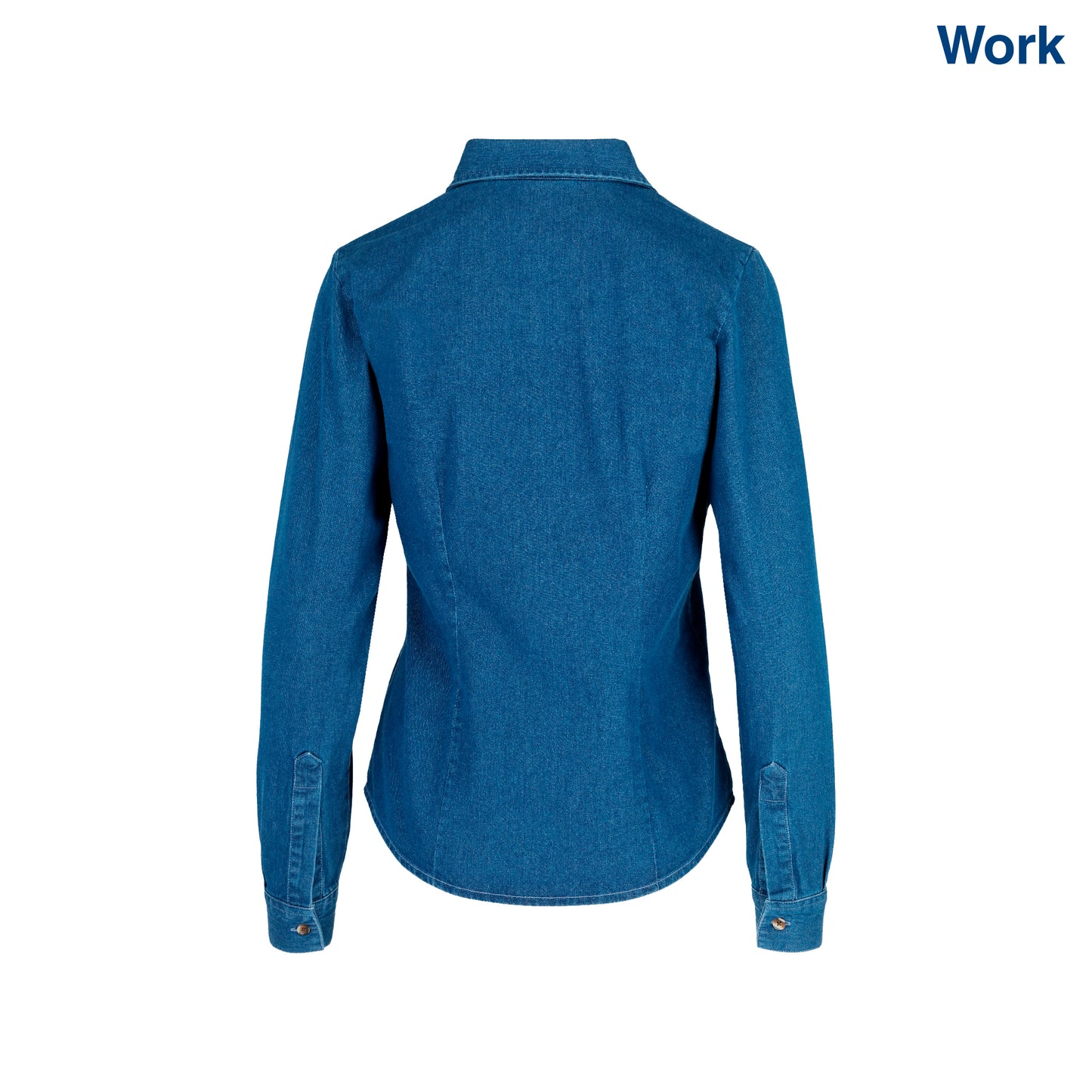 Women’s Long Sleeve Silhouette Denim Shirt