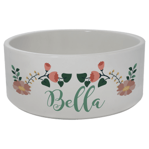 2.95" x 7.0" Sublimatable Ceramic Pet Bowl